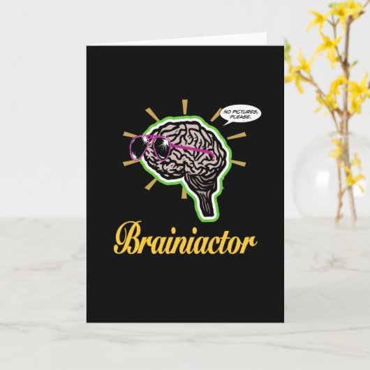 Brainiactor Black BG Vertical カード (黄色い花)