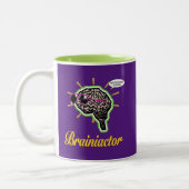 Brainiactor Purple BG ツートーンマグカップ (左)