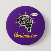 Brainiactor Purple BG 缶バッジ (正面)
