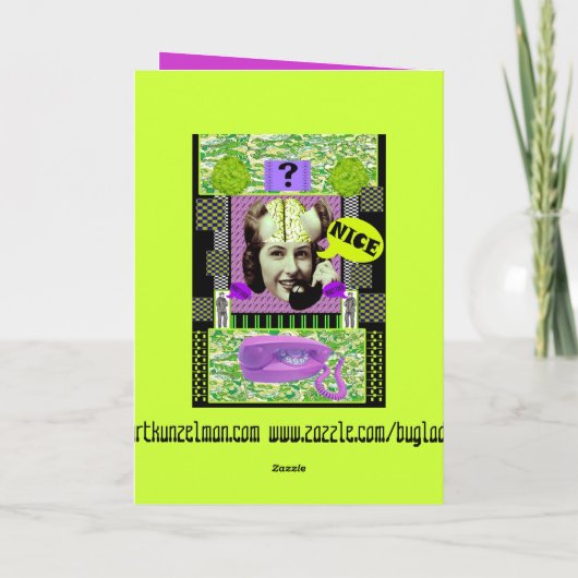 BRAINLADYの挨拶状 カード (裏面)