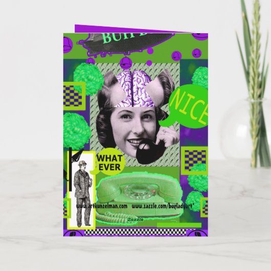 BRAINLADYカードBUH BYE カード (裏面)