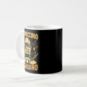 Brainrot イタリアン Cappuccino Ino、おもしろいBrainrot M コーヒーマグカップ (正面左)