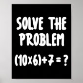 Brainrot 67 Meme 6-7 Funny Math Teacher  ポスター (正面)