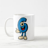 Brainrot 67 Meme Six Seven 6-7 Funny Internet Joke コーヒーマグカップ (左)