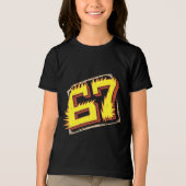 Brainrot 67: Number on Fire トライブレンドＴシャツ (正面)