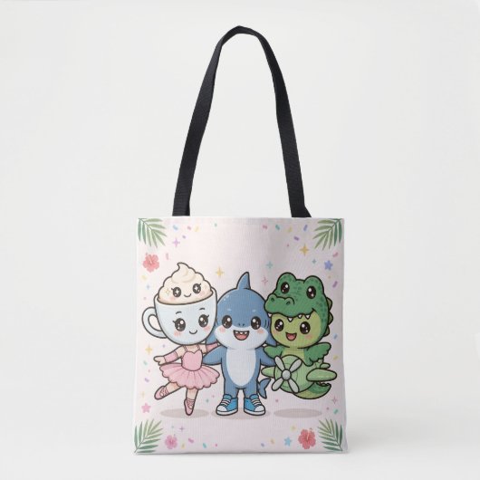 Brainrot Best Friends Squad Tote トートバッグ (正面)