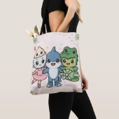 Brainrot Best Friends Squad Tote トートバッグ (クローズアップ)