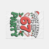 Brainrot Funny Xmas 67 Meme Christmas Most Likely  フリースブランケット (正面(横))