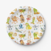 Brainrot Meme Birthday Party ペーパープレート (正面)