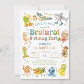 Brainrot Meme Birthday Party 招待状 (正面)