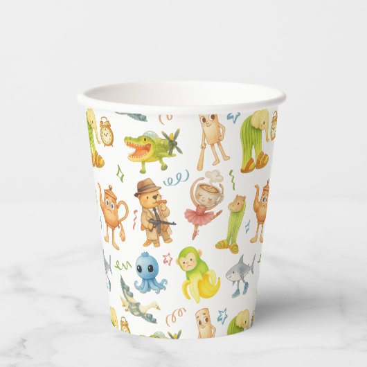 Brainrot Meme Birthday Party 紙コップ (正面)