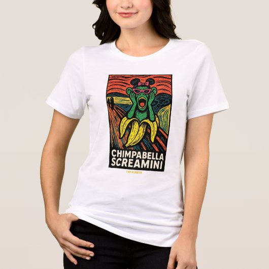 Brainrot POP Chimpabella Screamini トライブレンドＴシャツ (正面)