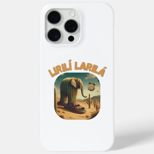 BrainRots Lirili Larila-Elephant with Cactus Body Case-Mate iPhoneケース (裏面)