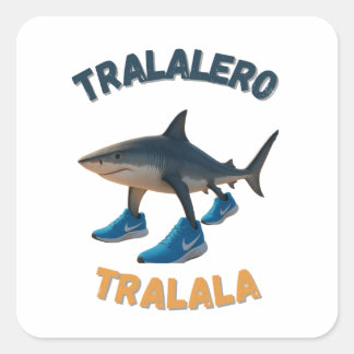 BrainRots TralaleroTralala |The Three-Legged Shark スクエアシール