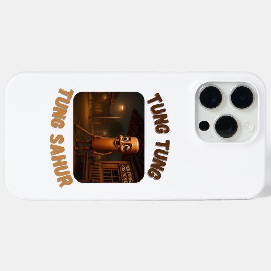 BrainRots Tung Tung Tung Sahur  Case-Mate iPhoneケース (裏面 (横))