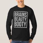 Brains美しいブーティザウィメン誇りを持ったズ Tシャツ (正面)