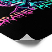 Brains =ステッカー ポスター (角)