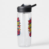 Brains Booksと大きなゴール-おもしろいバックツースクール ウォーターボトル (左面)