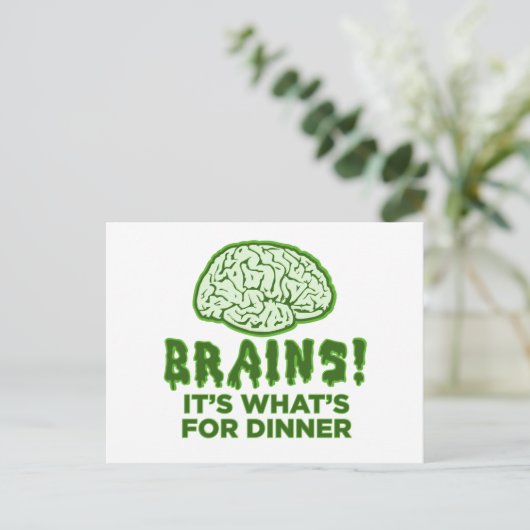 Brains、It's What For Dinner ポストカード (スタンド正面)