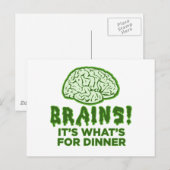 Brains、It's What For Dinner ポストカード (正面/裏面)