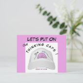 Brainstormおもしろいセッション招待状ポストカード ポストカード (スタンド正面)