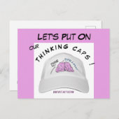 Brainstormおもしろいセッション招待状ポストカード ポストカード (正面/裏面)