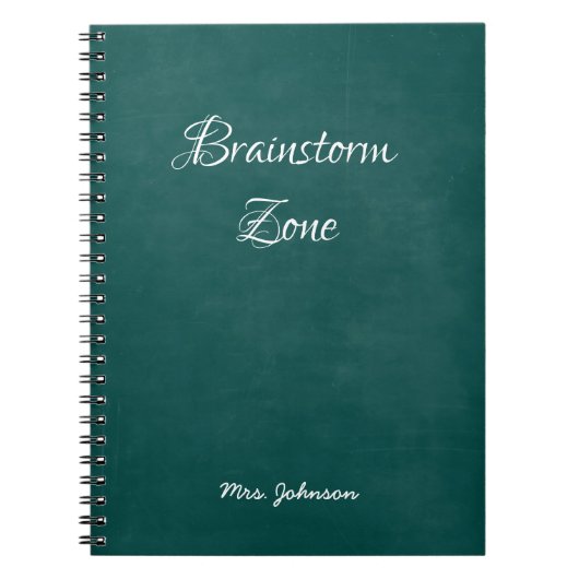 Brainstorm Zoneグリーンノートブック ノートブック (正面)