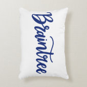 Braintree優美なスクリプト枕 アクセントクッション (正面(垂直))
