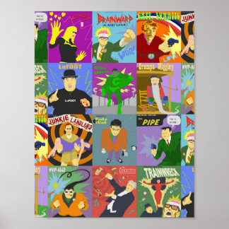 Brainwarpキャラクター#1 -プリント ポスター