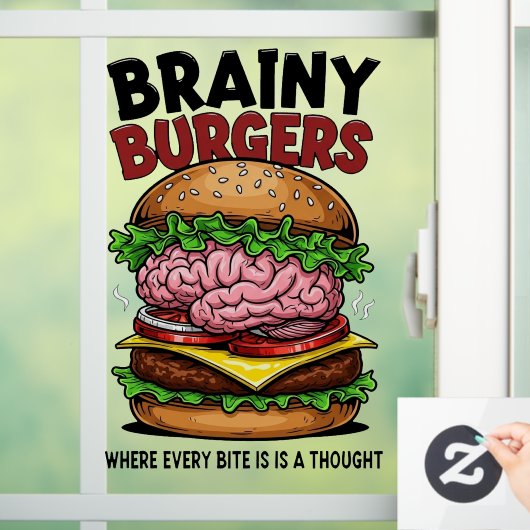Brainy Burgers ウィンドウサイン (ホーム)