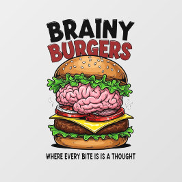 Brainy Burgers ウィンドウサイン