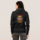 Brainy Burgers Adult Zip-Up パーカ (裏面フル)