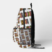 Brainy Burgers Backpack プリントバックパック (右)