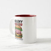 Brainy Burgers Coffee Mug ツートーンマグカップ (正面左)