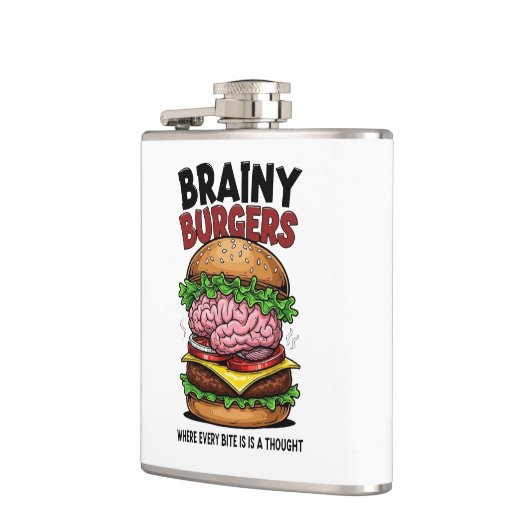 Brainy Burgers Flask フラスク (左)