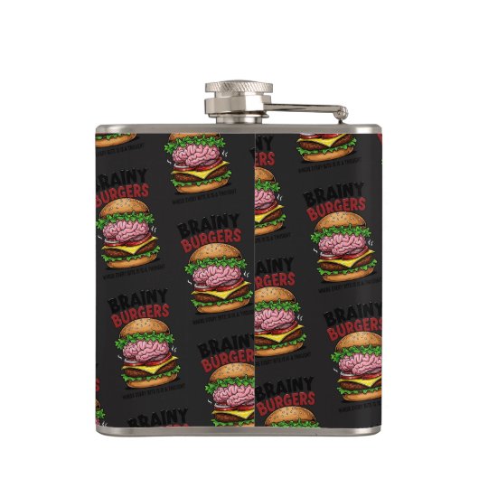 Brainy Burgers Flask フラスク (裏面)