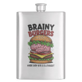 Brainy Burgers Flask フラスク (正面)