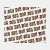 Brainy Burgers Fleece Blanket フリースブランケット (正面(横))
