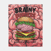 Brainy Burgers Fleece Blanket フリースブランケット (正面)