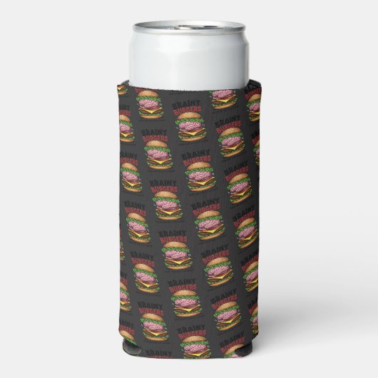Brainy Burgers Foam Can/Bottle Cooler スリム缶クーラー (Seltzer正面)