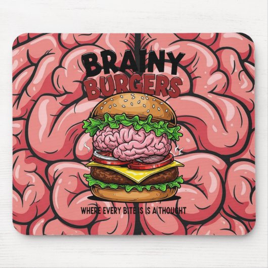 Brainy Burgers Mousepad マウスパッド (正面)