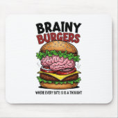 Brainy Burgers Mousepad マウスパッド (正面)