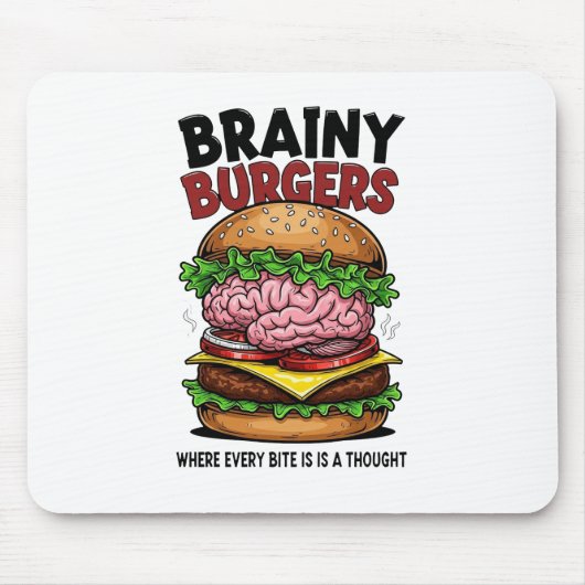 Brainy Burgers Mousepad マウスパッド (正面)