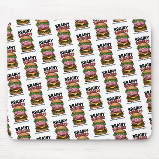 Brainy Burgers Mousepad マウスパッド (正面)