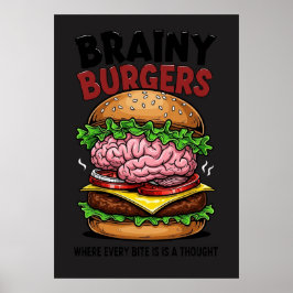 Brainy Burgers Poster ポスター