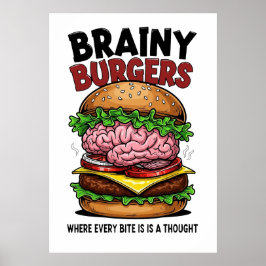 Brainy Burgers Poster ポスター
