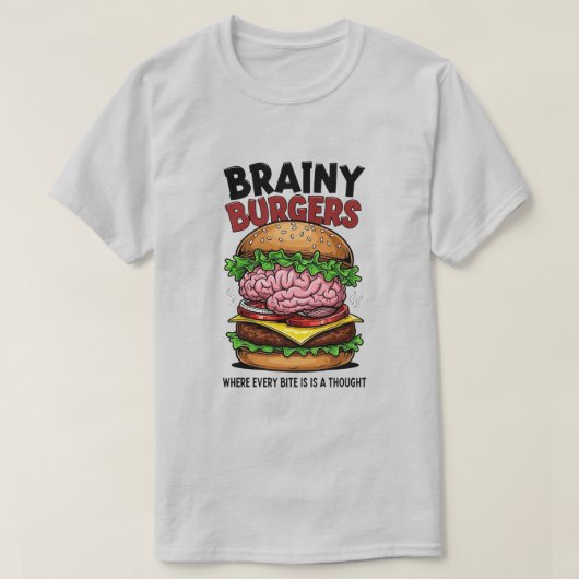 Brainy Burgers T-Shirt Tシャツ (デザイン正面)