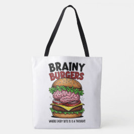 Brainy Burgers Tote Bag トートバッグ