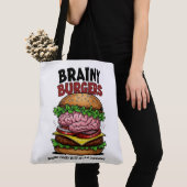 Brainy Burgers Tote Bag トートバッグ (クローズアップ)