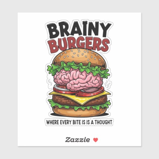 Brainy Burgers Vinyl Sticker シール (シート)